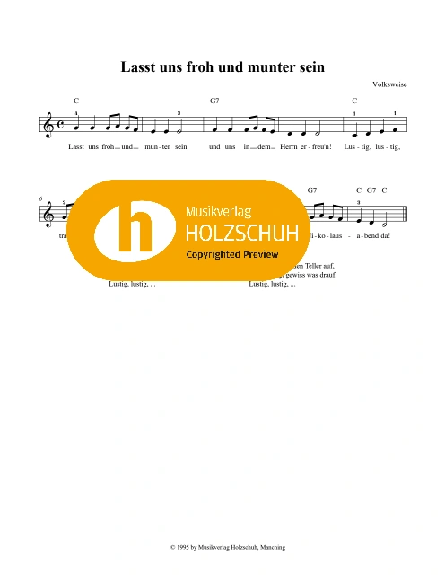 Lasst uns froh und munter sein